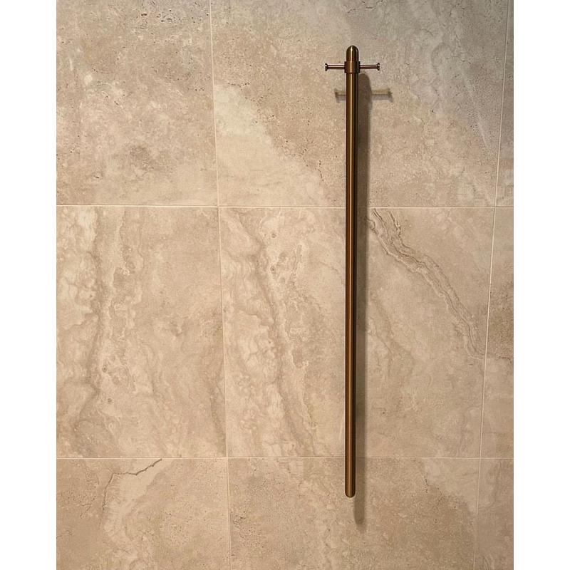 Meir Heated Vertical Towel Rail - Lustre Bronze - Image 3