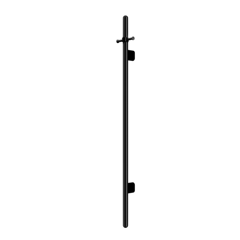 Meir Heated Vertical Towel Rail - Black Matte