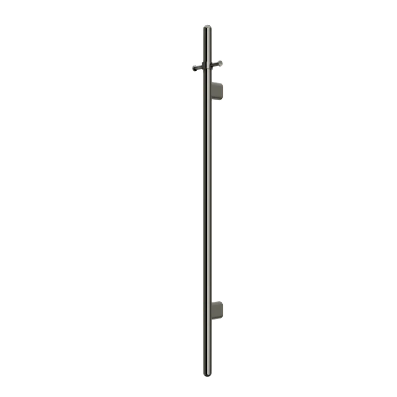 Meir Heated Vertical Towel Rail - Shadow Gun Metal