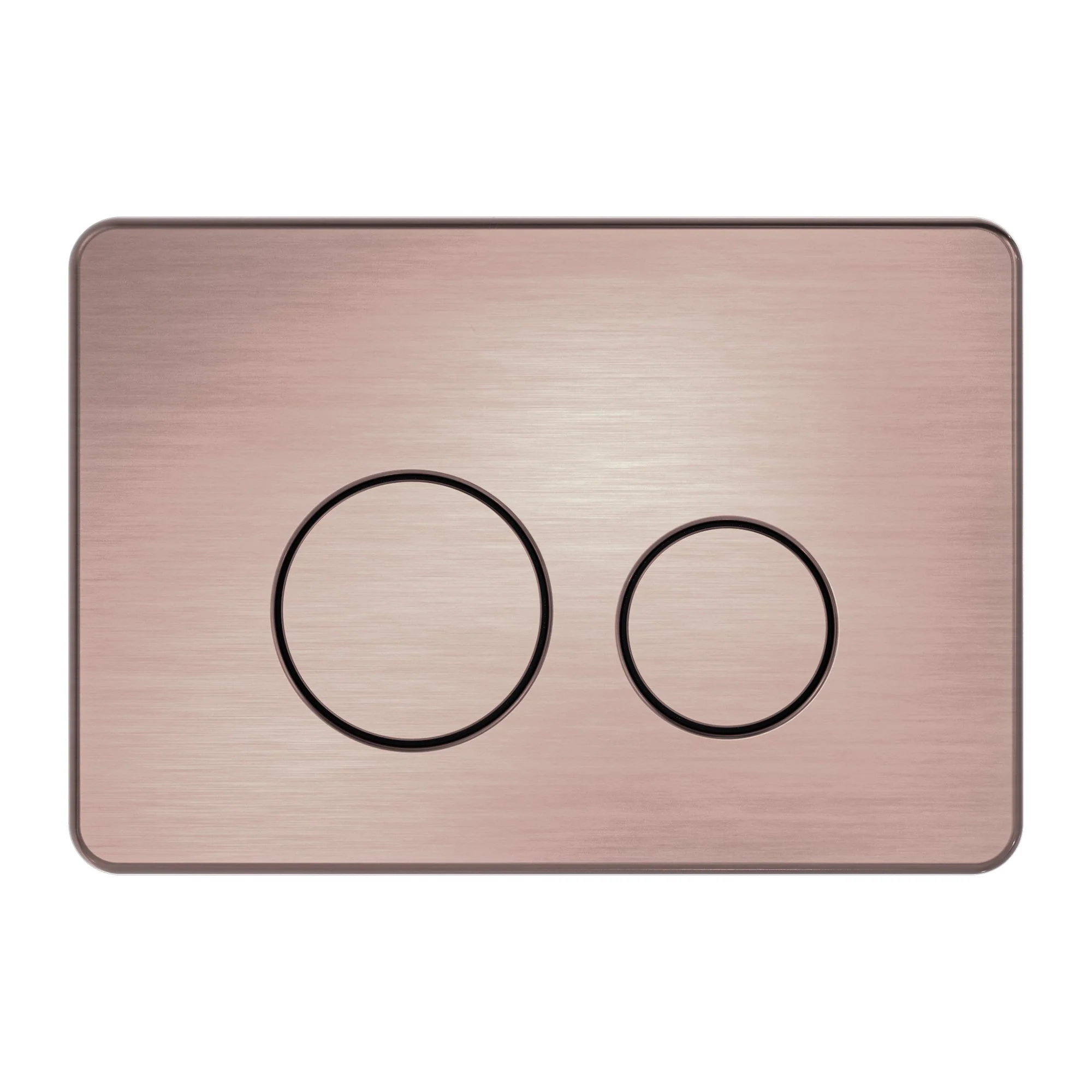 Nero In Wall Toilet Push Plate - Brushed Bronze - Image 2