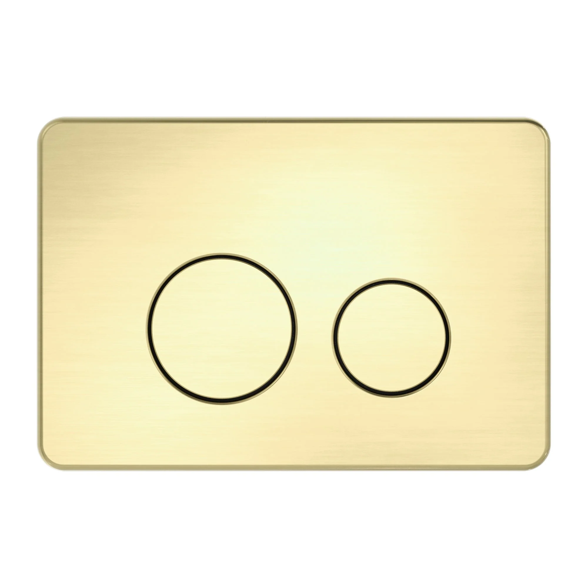 Nero In Wall Toilet Push Plate - Brushed Gold - Image 2
