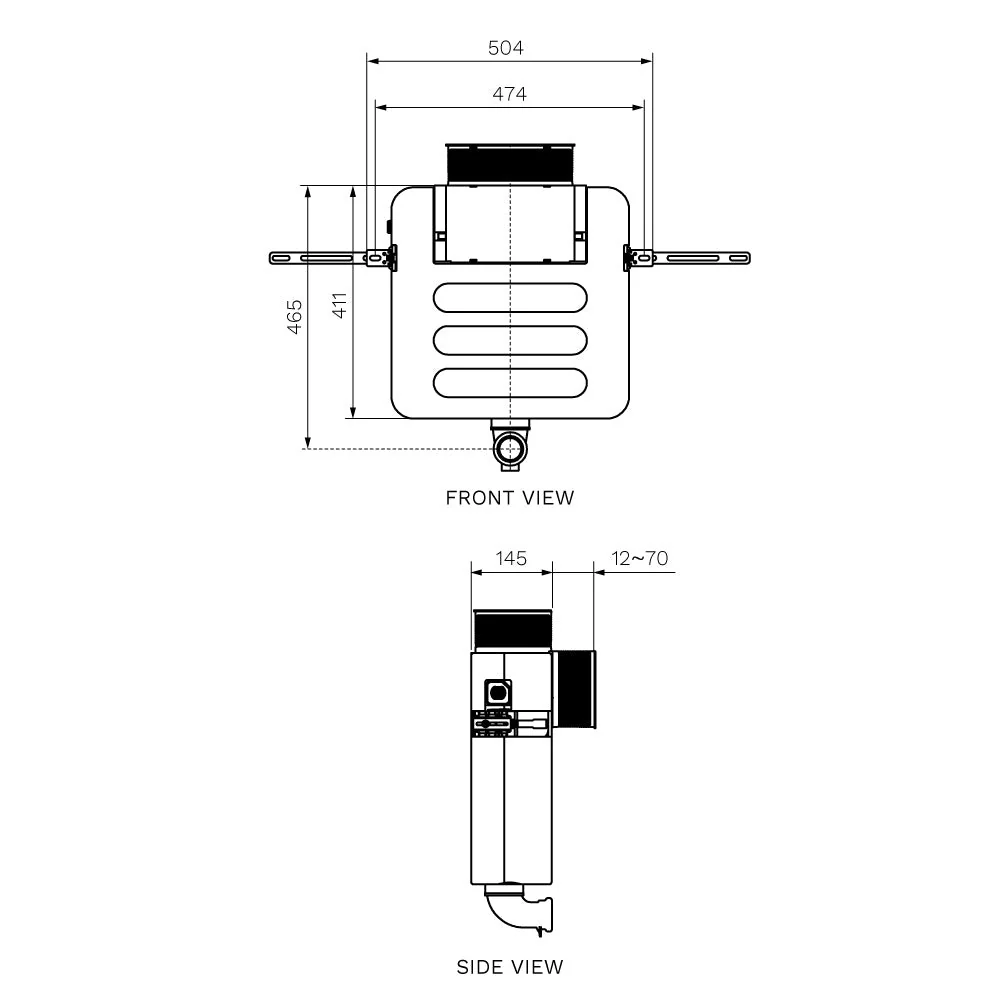 Parisi Incasso Front/Top Flush Concealed Cistern - Image 3