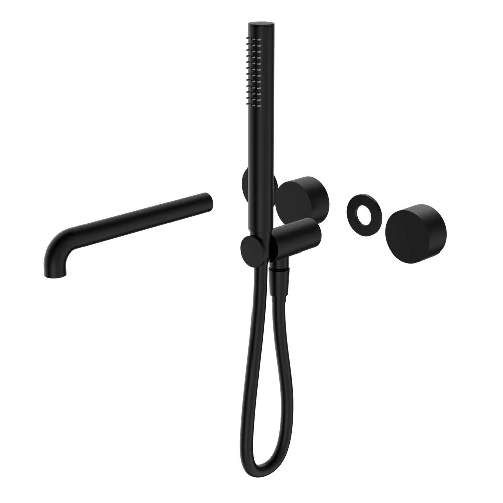 Nero Kara Progressive Shower System Separate Plate With Spout (Trim Kit Only) - Black Matte