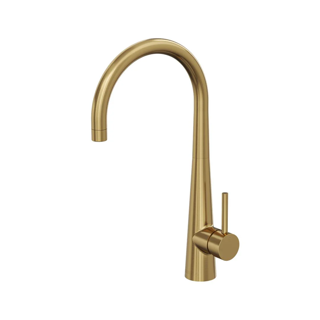 Linsol Kashi Sink Mixer - Brushed Brass