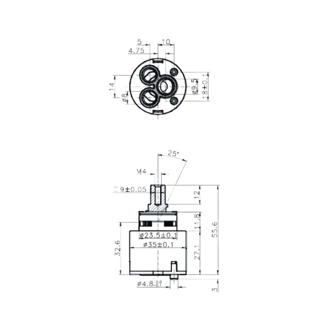 Meir Kerox 35mm Ceramic Cartridge K-35A - Image 2