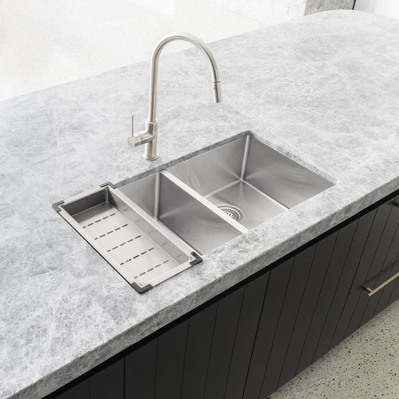 Meir Lavello Kitchen Sink Colander - PVD Brushed Nickel - Image 2