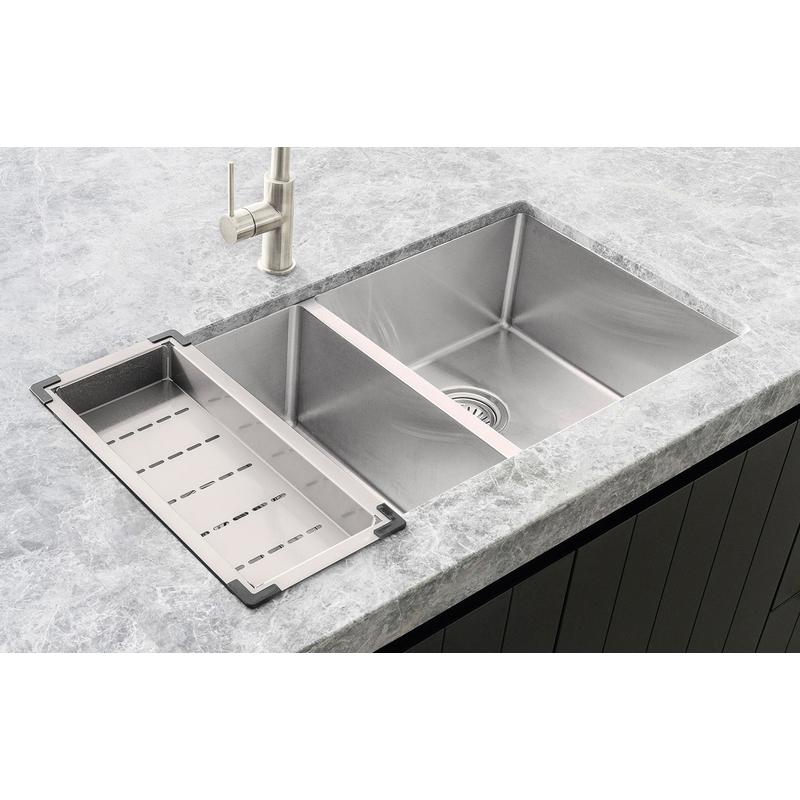 Meir Lavello Kitchen Sink Colander - PVD Brushed Nickel - Image 3