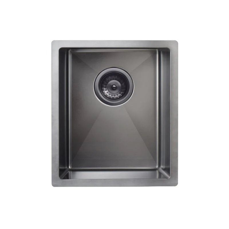 Meir Lavello Kitchen Sink Single Bowl 380 x 440 - PVD Gun Metal Black - Image 4