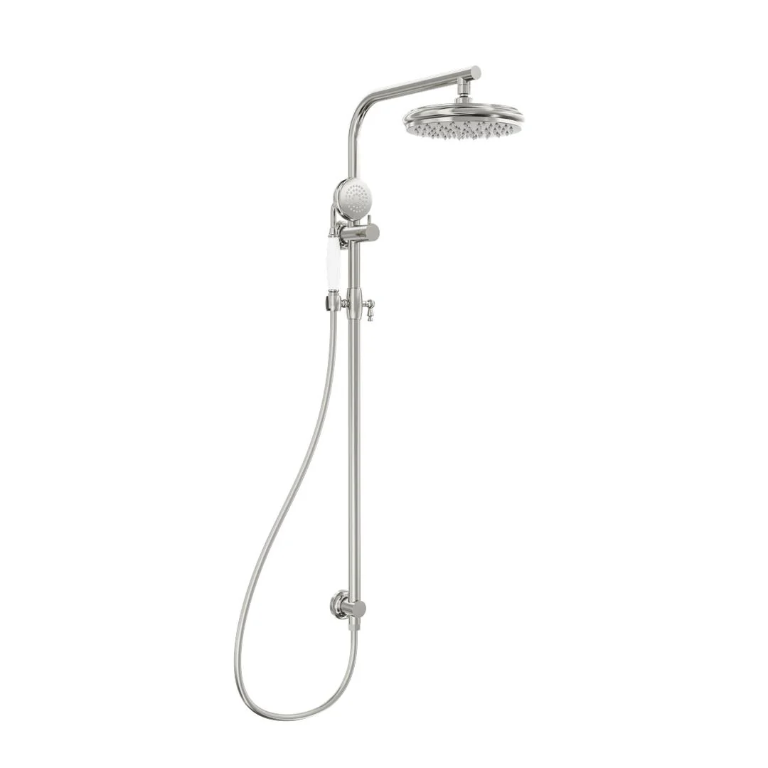 Linsol Klassique Shower Combination with 210mm Head - Brushed Nickel - Image 2