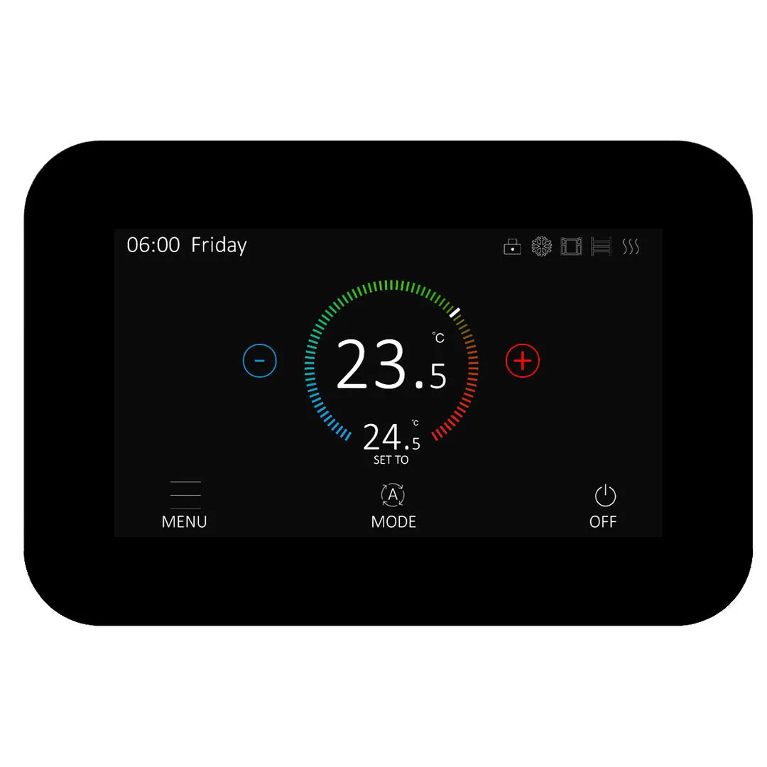 Linsol Konnect 5.1in Dual Thermostat - Matte Black