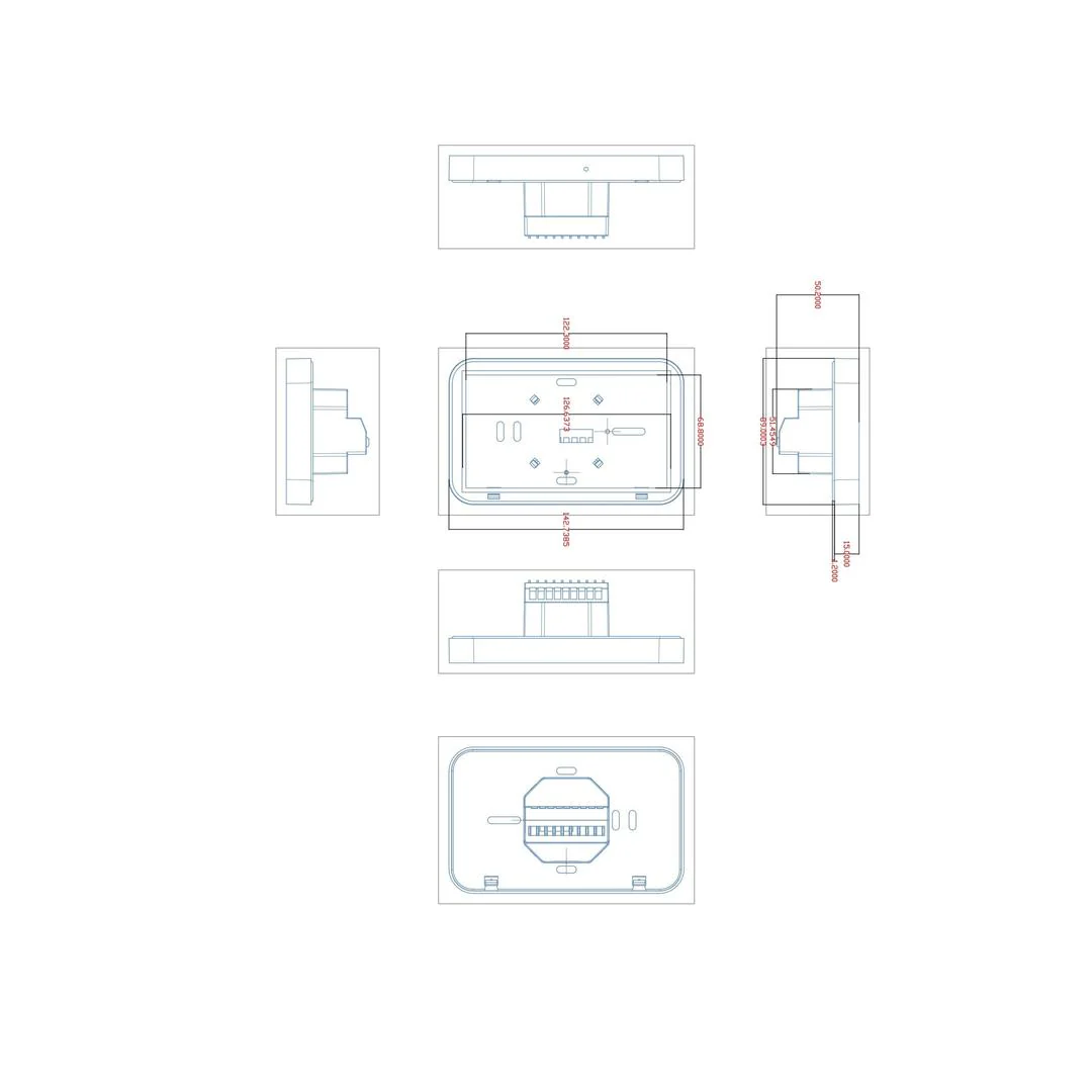 Linsol Konnect 5.1in Dual Thermostat - Matte White - Image 4