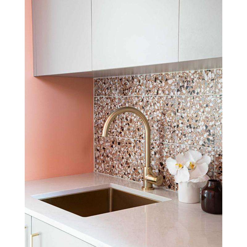 Meir Lavello Kitchen Sink Single Bowl 380 x 440 - PVD Brushed Bronze Gold - Image 2