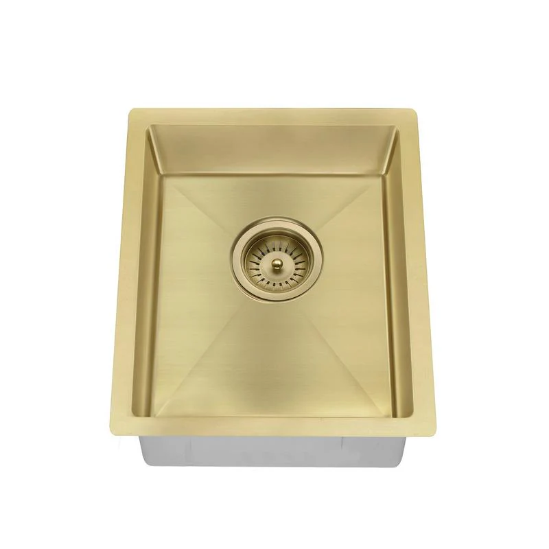 Meir Lavello Kitchen Sink Single Bowl 380 x 440 - PVD Brushed Bronze Gold - Image 5