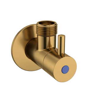 Linkware Dan Elle Chrome Mini Cistern Stop 1/4 Turn Ceramic Disc - Copper