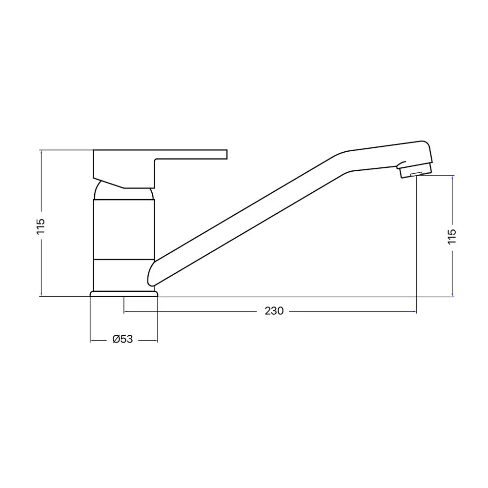Mixx Magnolia Sink Mixer - Chrome - Image 2