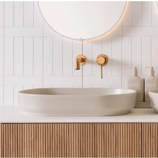 ADP Marilyn 550mm Above Counter Basin - Matte Concrete - Image 3