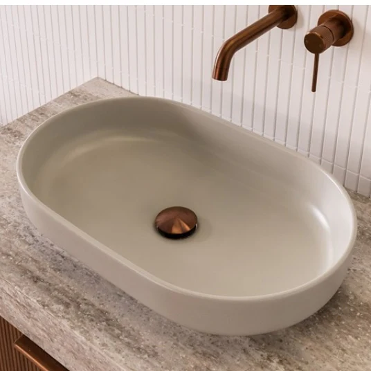 ADP Marilyn 550mm Above Counter Basin - Matte Concrete - Image 4