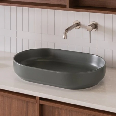 ADP Marilyn 550mm Above Counter Basin - Matte Forest - Image 2