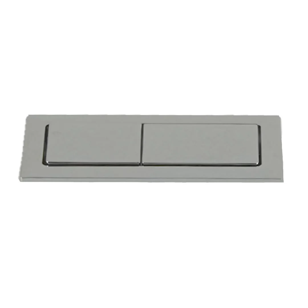 Linsol Marq Back to Wall Toilet Button & Hinge Cover Set - Brushed Nickel