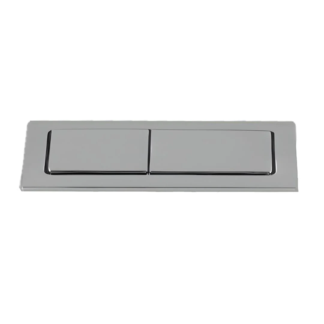Linsol Marq Back to Wall Toilet Button & Hinge Cover Set - Chrome
