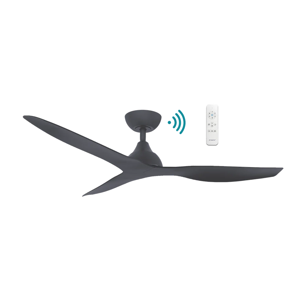 Martec Avoca DC 52″ Smart Ceiling Fan With WIFI Remote Control - Matt Black