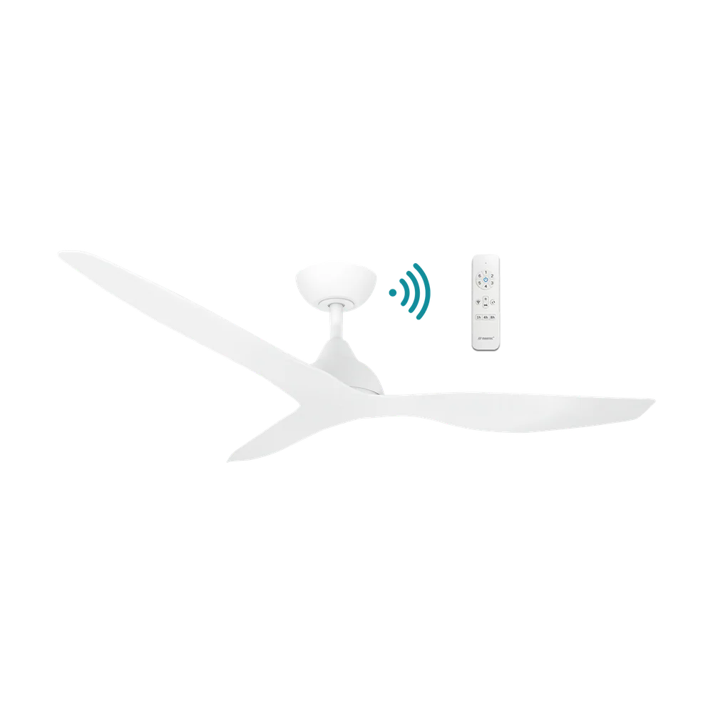 Martec Avoca DC 52″ Smart Ceiling Fan With WIFI Remote Control - Matt White