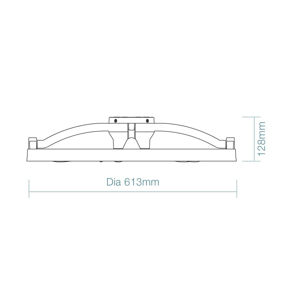 Martec Catalina DC 21″ Smart Ceiling Fan With Remote Control + LED Light - Matt White - Image 2