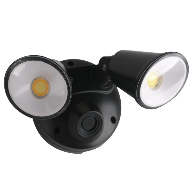 Martec Defender 20W Tricolour LED Double Security Light - Matt Black - Image 2