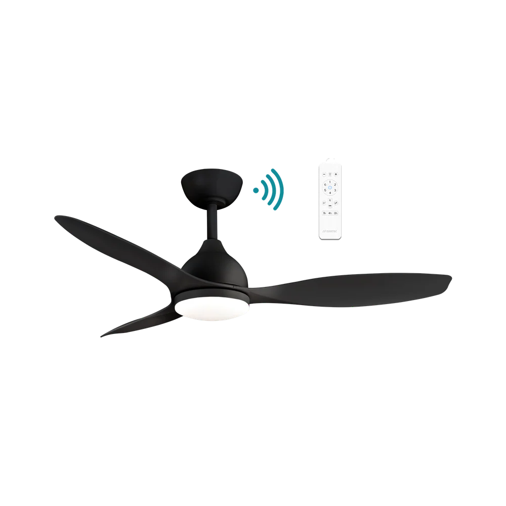 Martec Elite DC 48″ Smart Ceiling Fan With WIFI Remote Control + LED light - Matt Black
