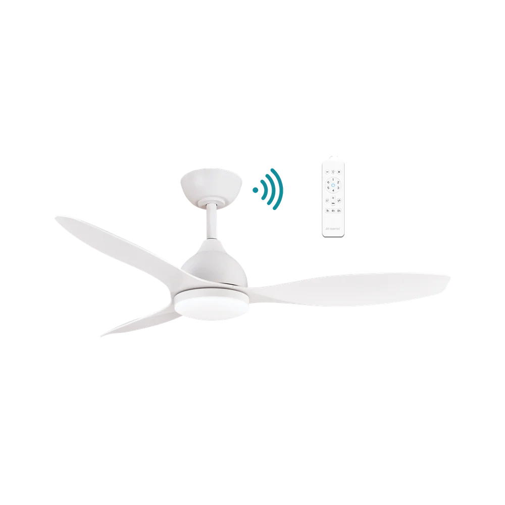 Martec Elite DC 52″ Smart Ceiling Fan With WIFI Remote Control + LED light - Matt White