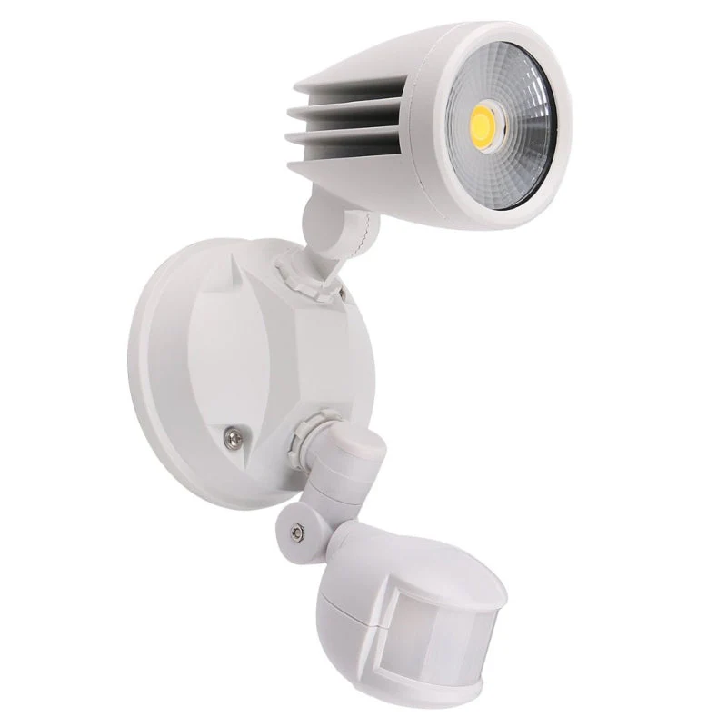 Martec Fortress II 15W Tricolour LED Single Security Light - White