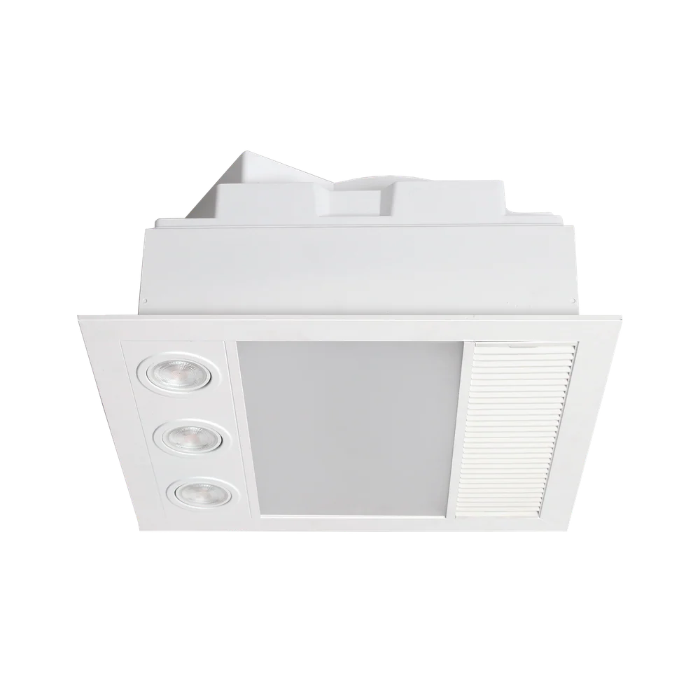 Martec Linux Mini DC – 3 in 1 Bathroom Heater and Exhaust Fan with Tricolour LED Light - Matt White - Image 2