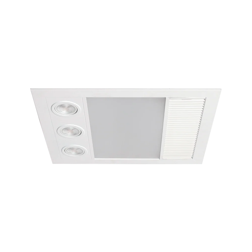 Martec Linux Mini DC – 3 in 1 Bathroom Heater and Exhaust Fan with Tricolour LED Light - Matt White - Image 3