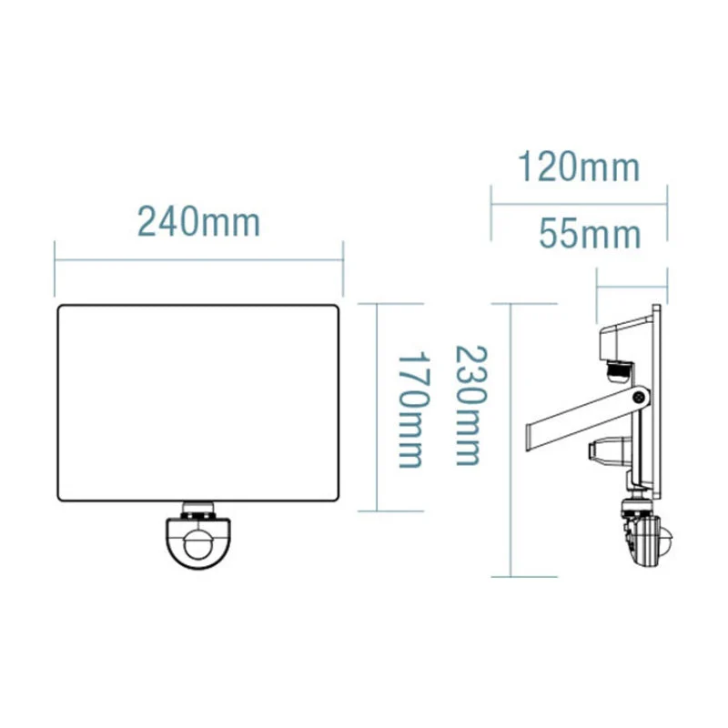 Martec Opal 50W LED Floodlight with Sensor - Image 2
