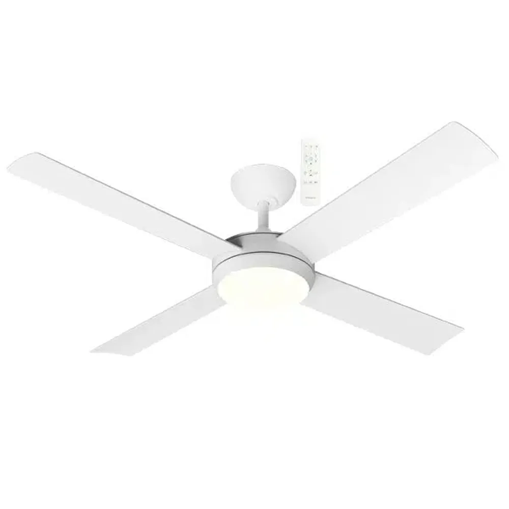 Martec Quantum DC 48″ DC Ceiling Fan With Remote Control + LED light - Matt White