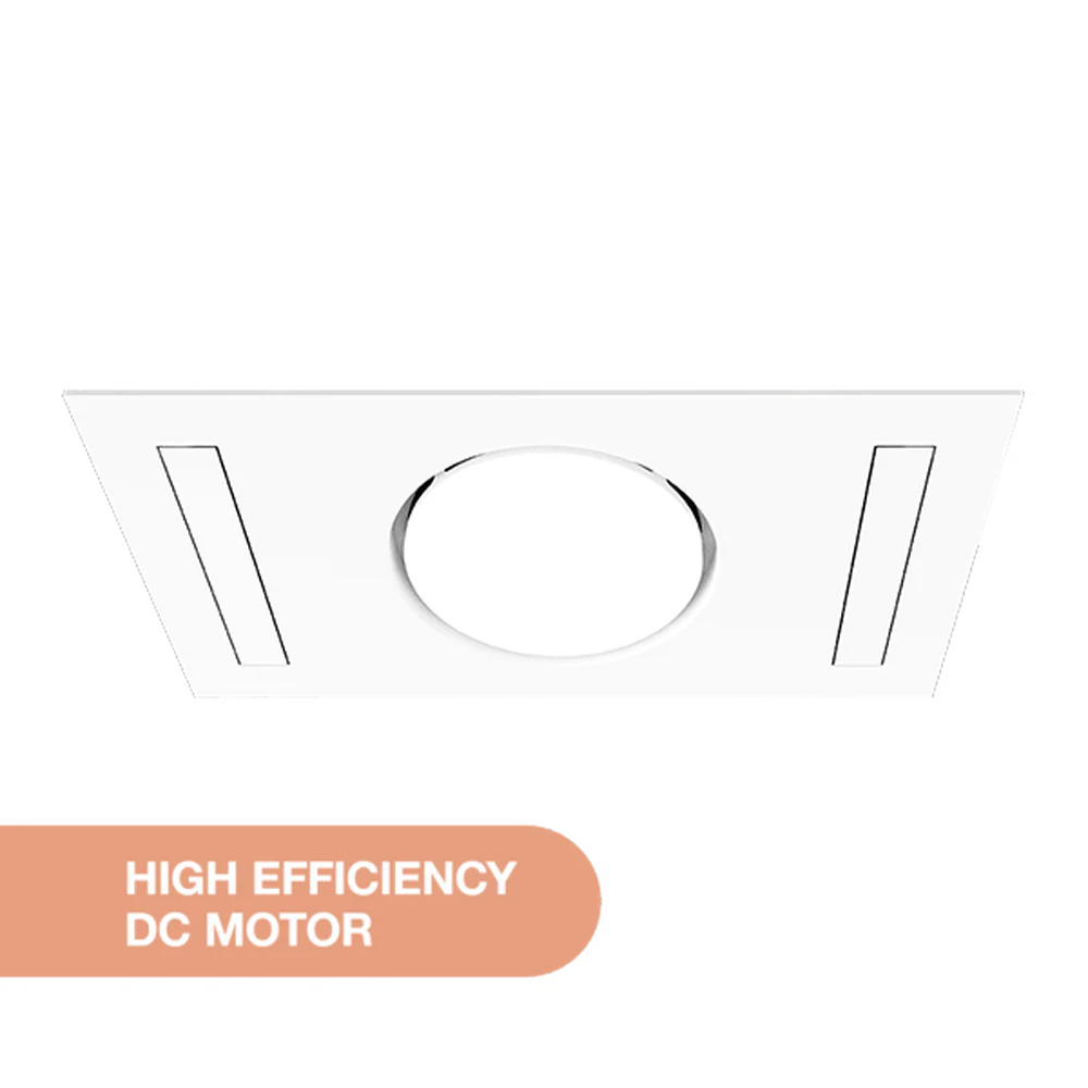 Martec Quasar DC 4 in 1 Bathroom Heater, Cooler and Exhaust Fan with Tricolour LED Light - Matt White