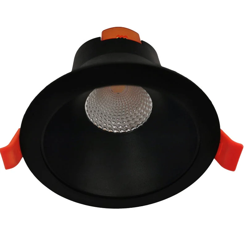 Martec Rex 9W Tricolour LED Downlight - Matt Black