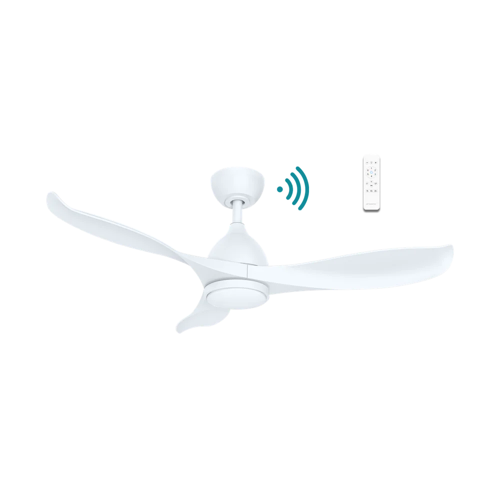 Martec Scorpion DC 52″ Smart Ceiling Fan With WIFI Remote Control + LED light - Matt White