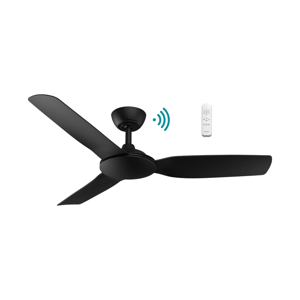 Martec Viper DC 52″ 3 Blade Smart Ceiling Fan With WIFI Remote Control - Matt Black