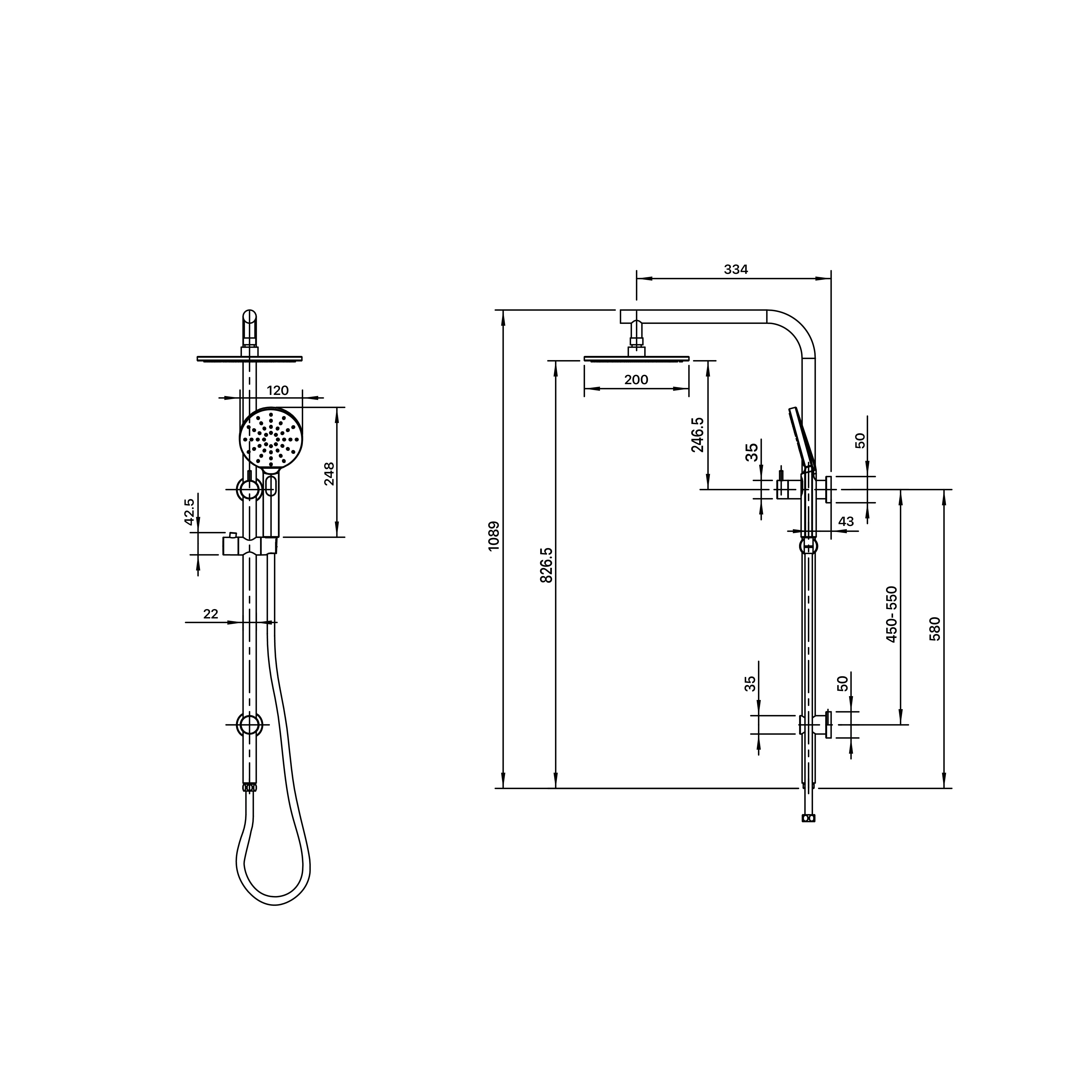 Mixx Matcha Deluxe Twin Shower - Chrome - Image 2
