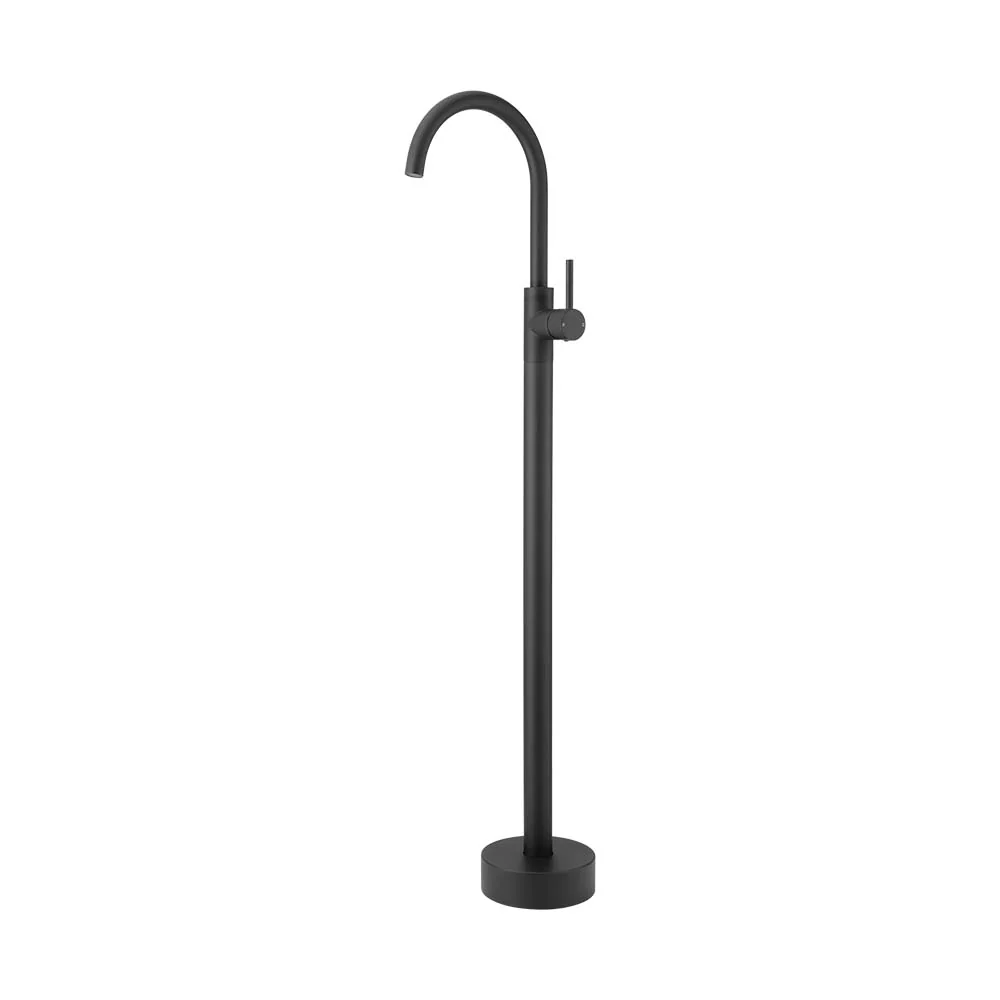 Mixx Matcha Floor Mounted Bath Filler - Matt Black