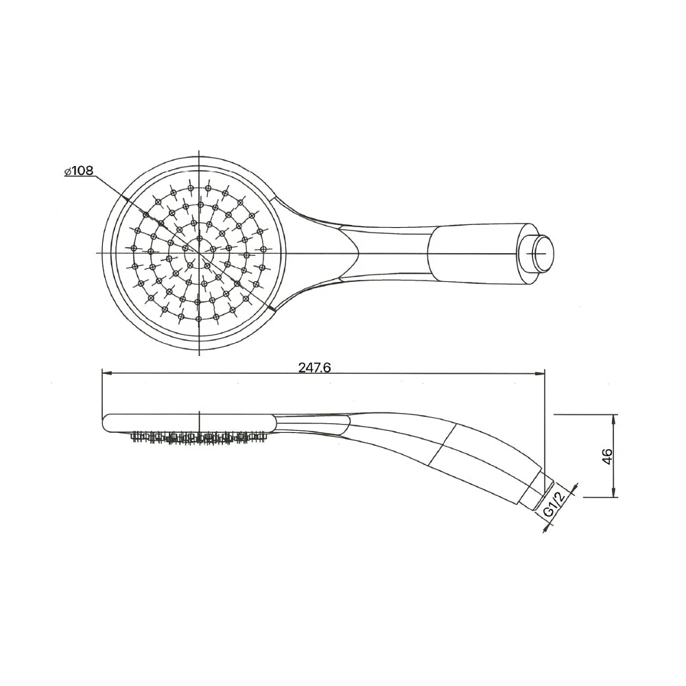 Mixx Matcha Single Spray Hand Shower Kit - Chrome - Image 2