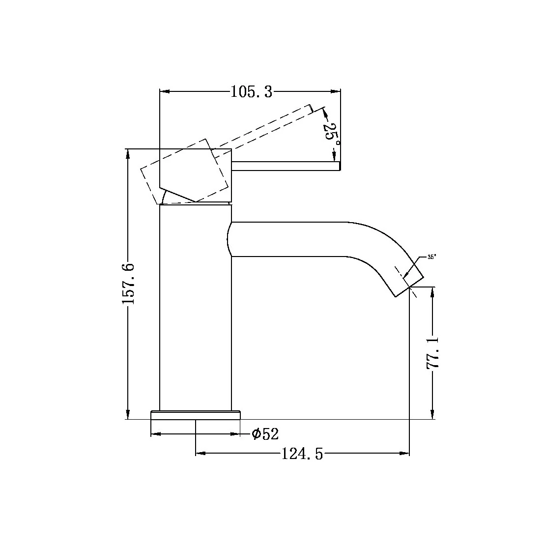 Nero Mecca Basin Mixer - Black Matte - Image 4