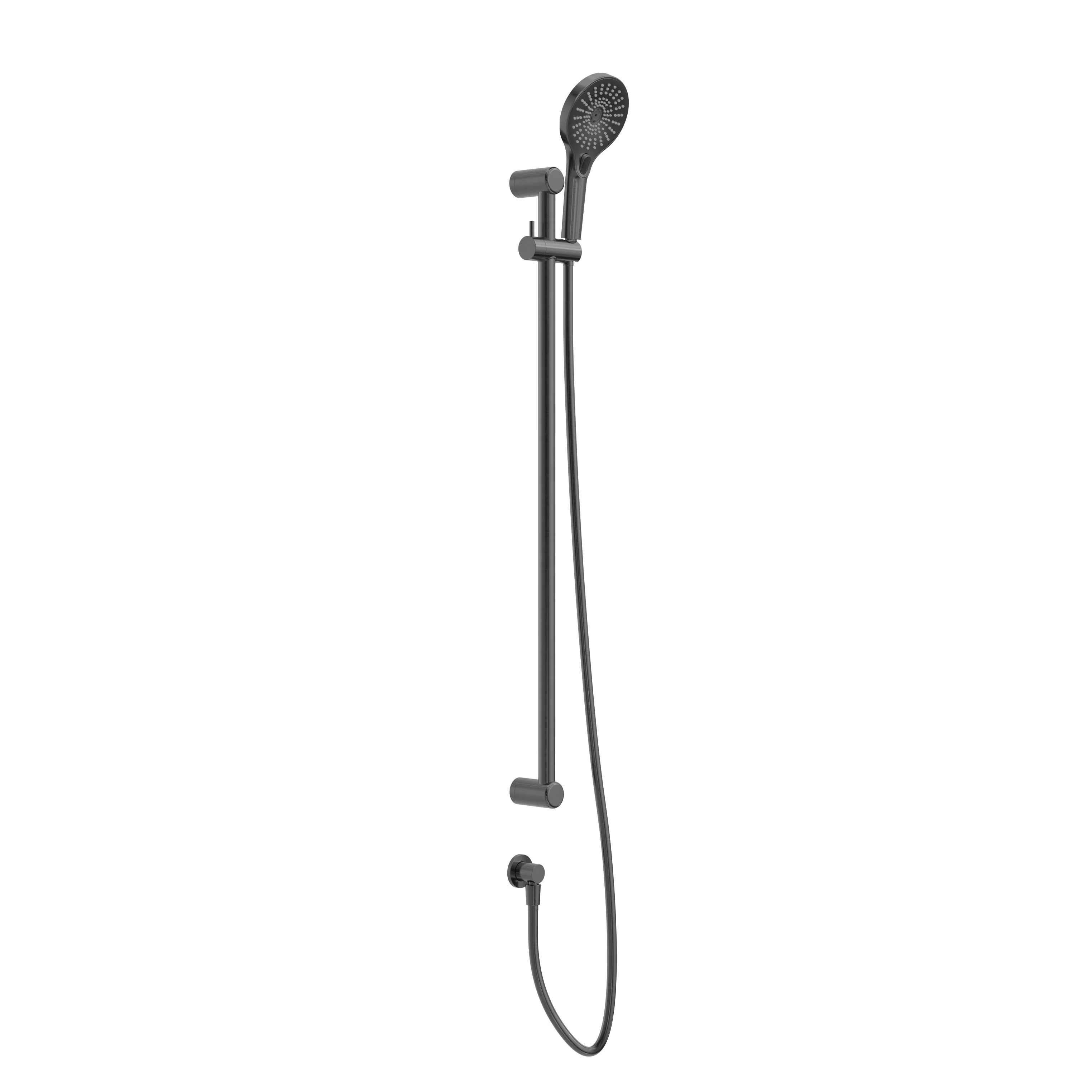 Nero Mecca Care 25mm Grab Rail And Adjustable Shower Rail Set 900mm - Gun Metal