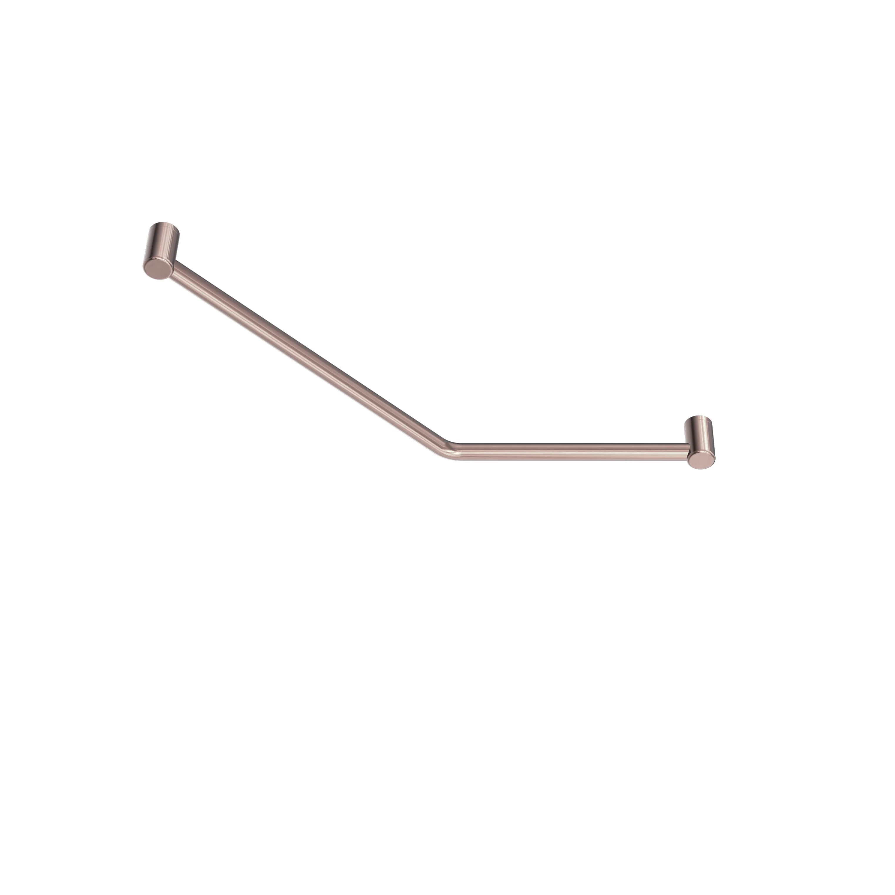 Nero Mecca Care 32mm Ambulant 45 Degree Bent Tube Grab Rail 450x650mm - Brushed Bronze - Image 2