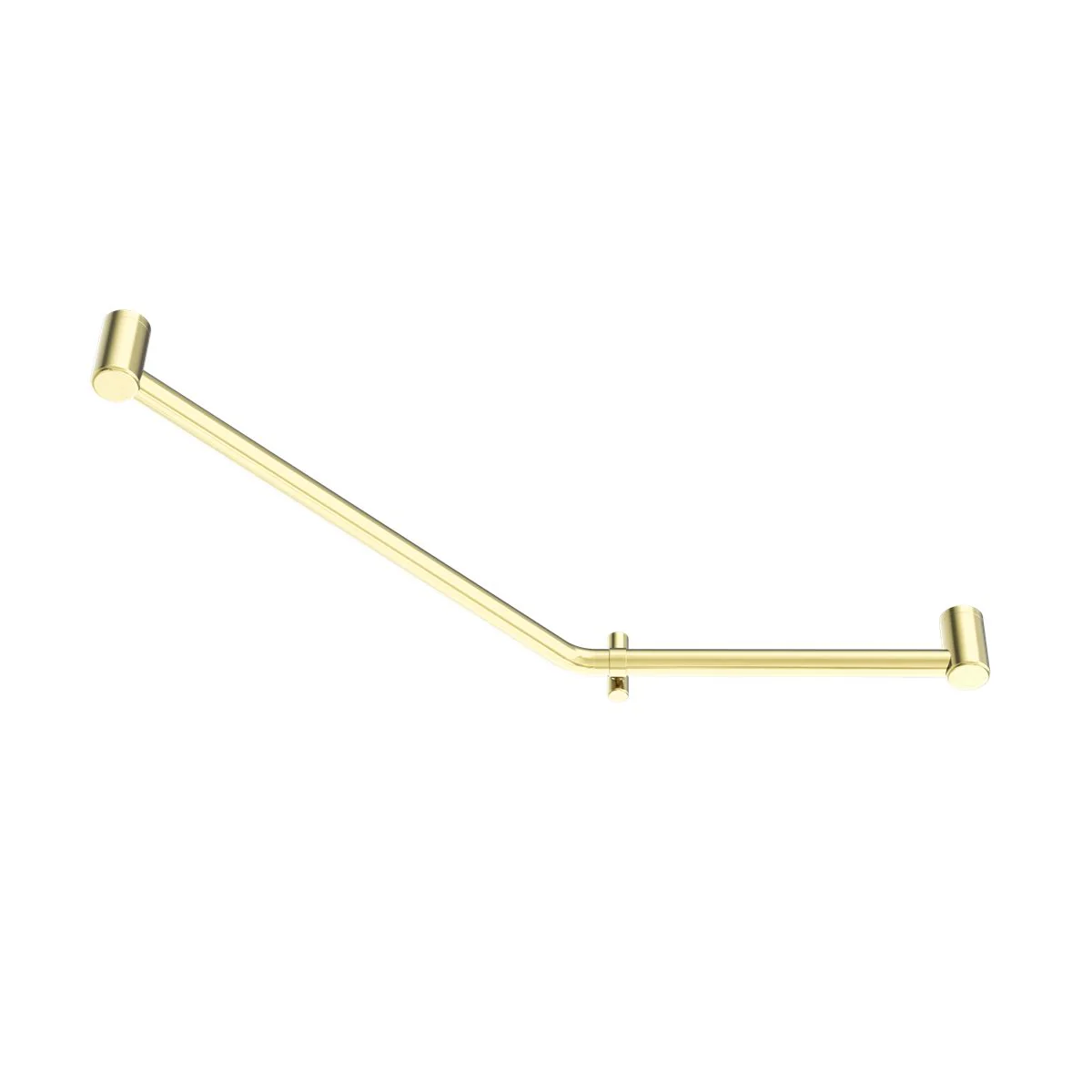 Nero Mecca Care 32mm Ambulant 45 Degree Bent Tube Grab Rail 450x650mm - Brushed Gold