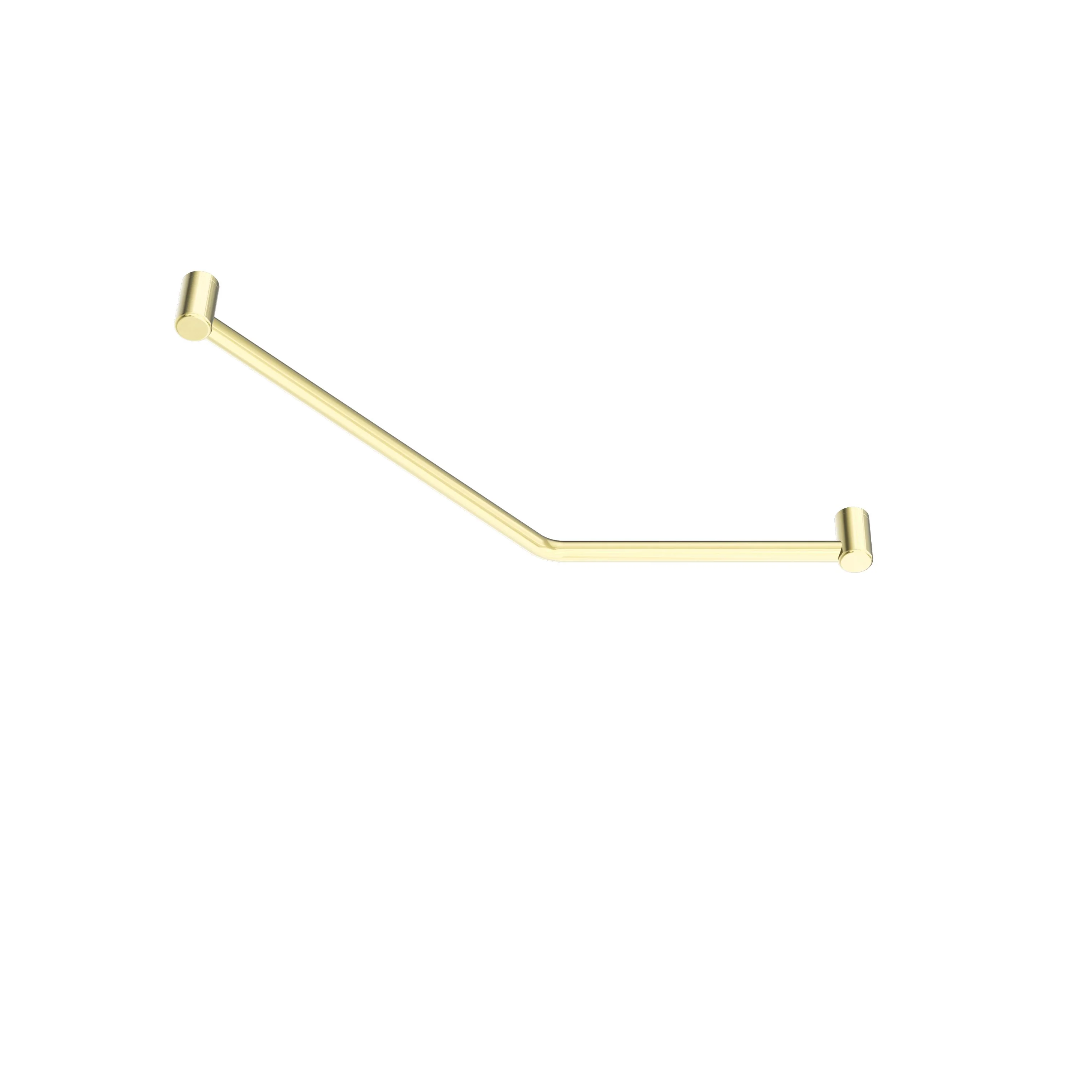 Nero Mecca Care 32mm Ambulant 45 Degree Bent Tube Grab Rail 450x650mm - Brushed Gold - Image 2