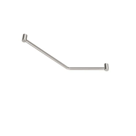 Nero Mecca Care 32mm Ambulant 45 Degree Bent Tube Grab Rail 450x650mm - Brushed Nickel - Image 2