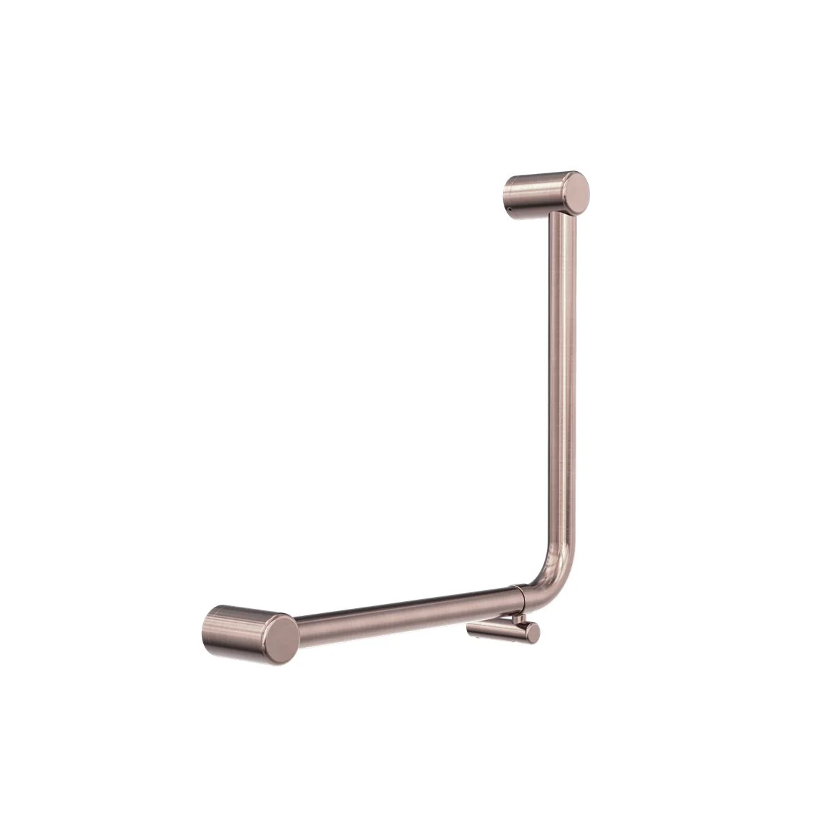 Nero Mecca Care 32mm Ambulant 90 Degree Bent Tube Grab Rail 450x450mm - Brushed Bronze