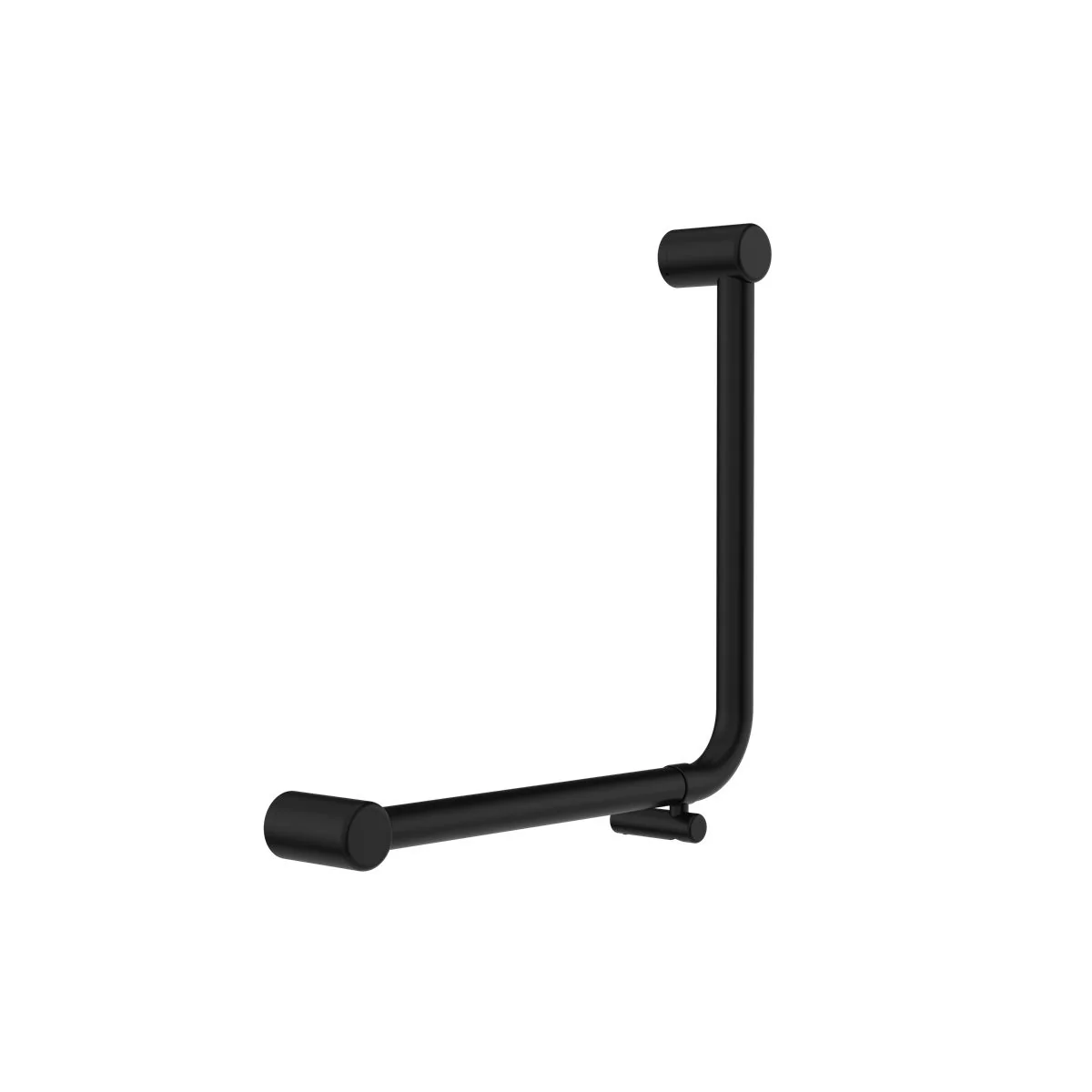 Nero Mecca Care 32mm Ambulant 90 Degree Bent Tube Grab Rail 450x450mm - Black Matte